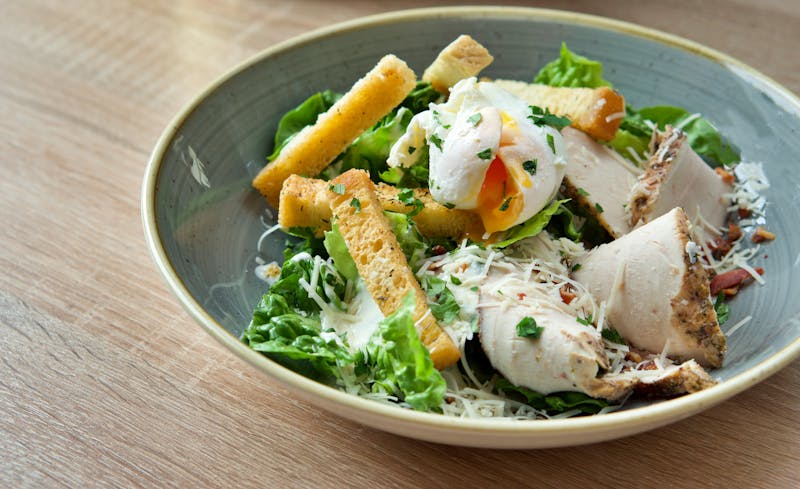 Dions Classic Caesar Salad with crisp romaine and parmesan