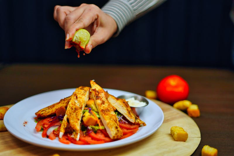 Dions Southwest Chicken Salad with grilled chicken and corn