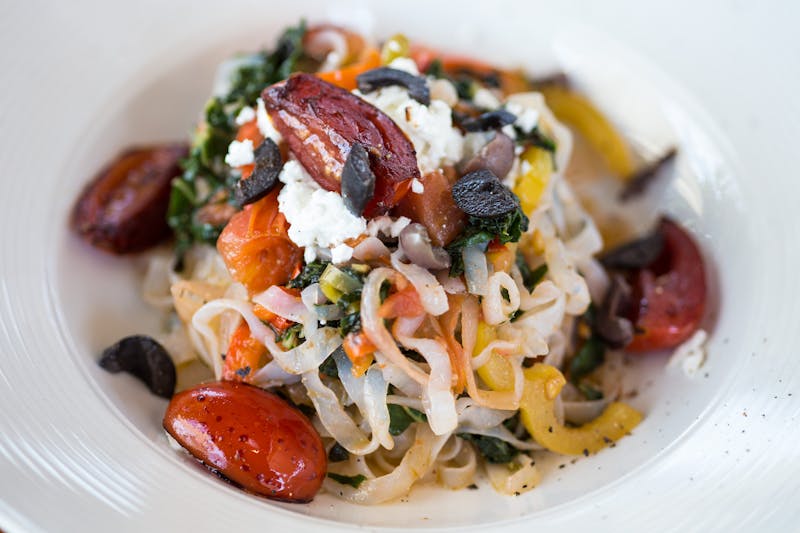 Dions Mediterranean Salad with fresh feta and olives